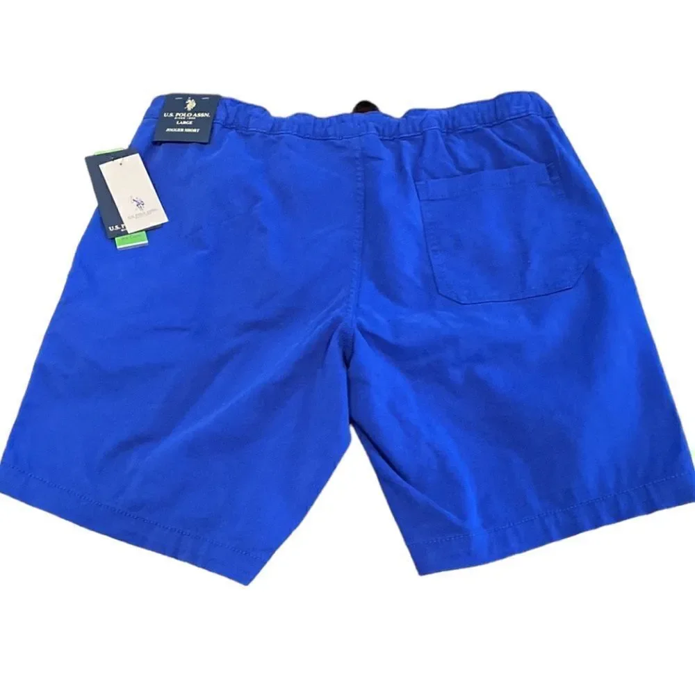 Polo Assn Men’s Blue Jogger Shorts Size Large
